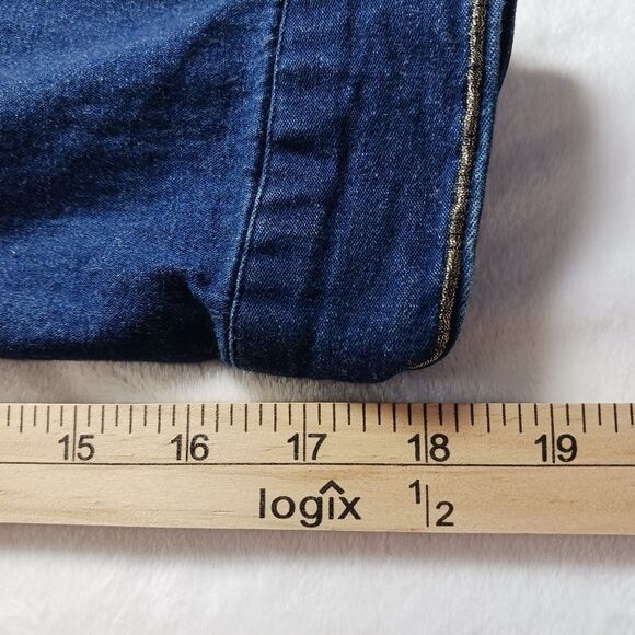Bob Macke Wearable Art Embroidered Stretch Denim Shacket. Woman's Small. Blue... - Picture 12 of 16
